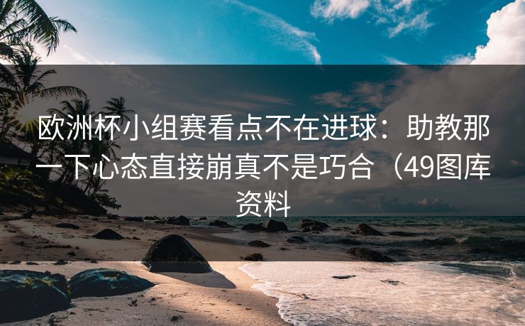 欧洲杯小组赛看点不在进球：助教那一下心态直接崩真不是巧合（49图库资料